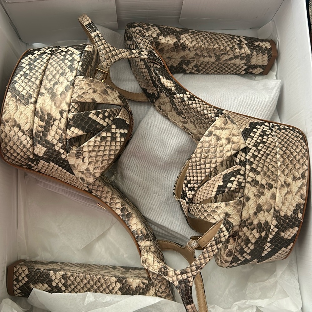 SCHUTZ Animal print Keffa (high) heel